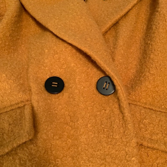 BCBGMAXAZRIA: MARIGOLD BUTTON OVERSIZED PEACOAT - Picture 7 of 12